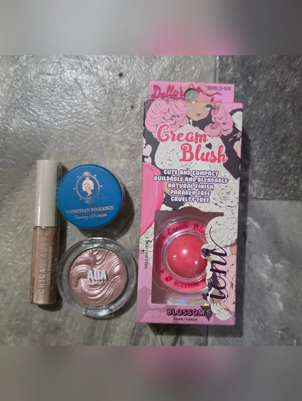 Makeup Bundle- Ioni Cream Blush, Cream Bronzer, Liquid Highlight & More BNIB